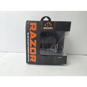 Walkers Razor slim electronic muffs New black NRR23DB hearing‎ protection